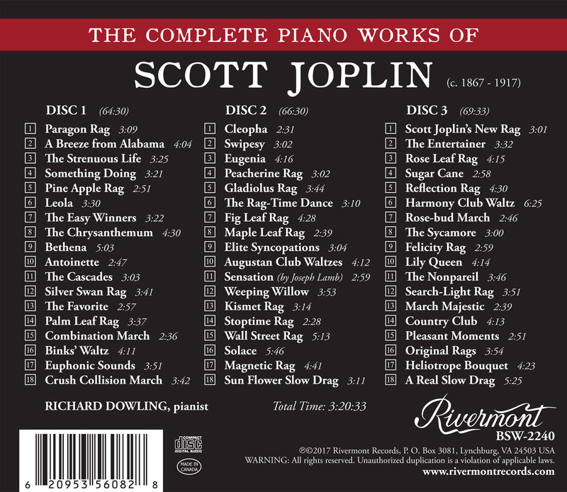 The Complete Piano Works of Scott Joplin