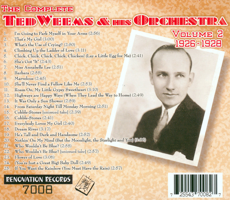 Ted Weems and His Orchestra, Volume 2 (1926-1928)