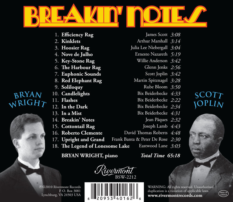 Breakin' Notes: Ragtime and Novelty Piano Solos