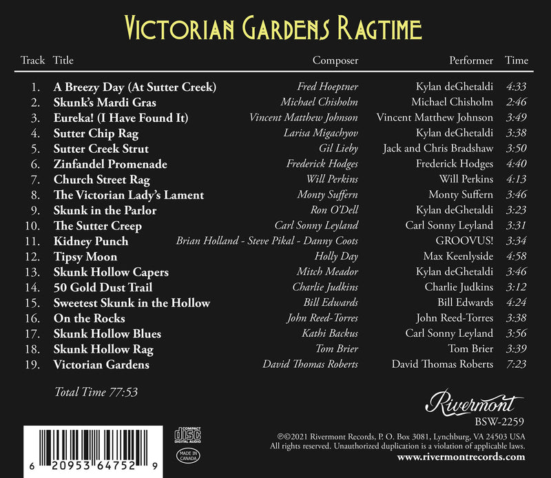 Victorian Gardens Ragtime
