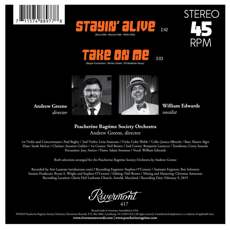 Stayin' Alive / Take on Me [45 rpm]