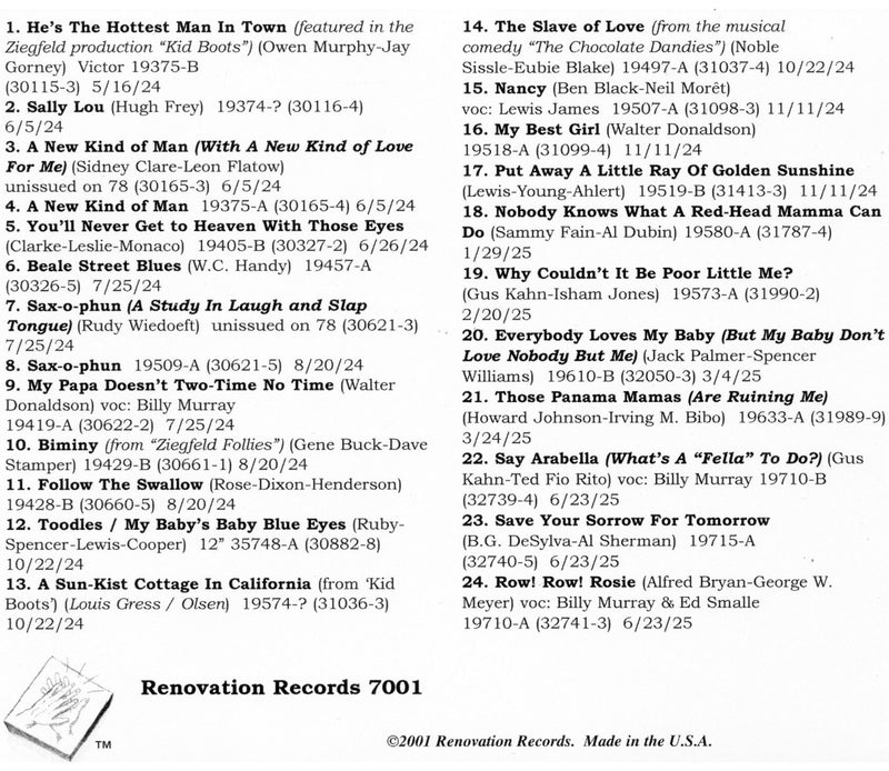 George Olsen and His Music, Volume 1 (1924-1925)